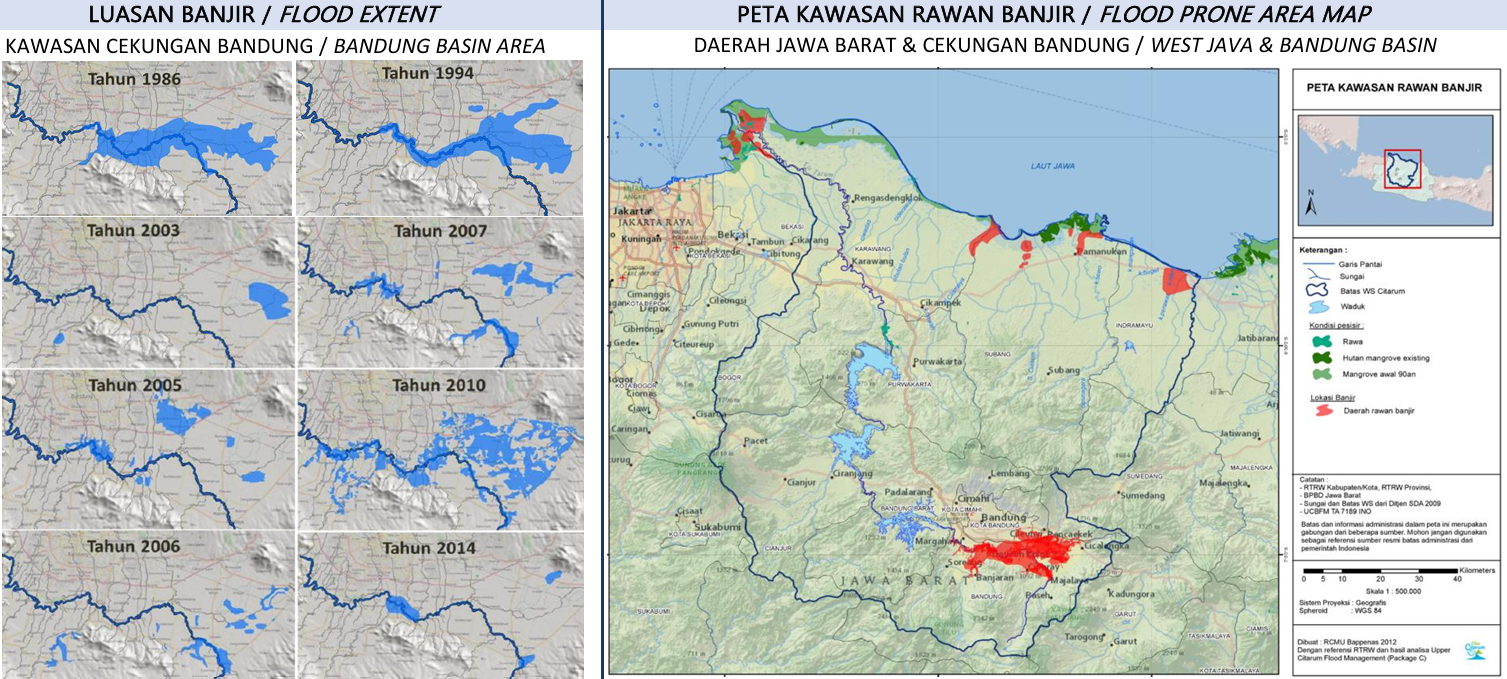 Peta kejadian banjir